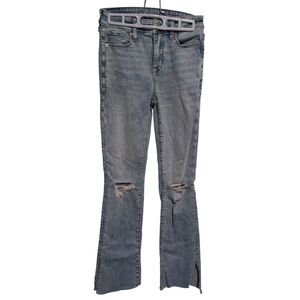 American Eagle Kickboot‎ Light Wash Raw Hem- Size 2